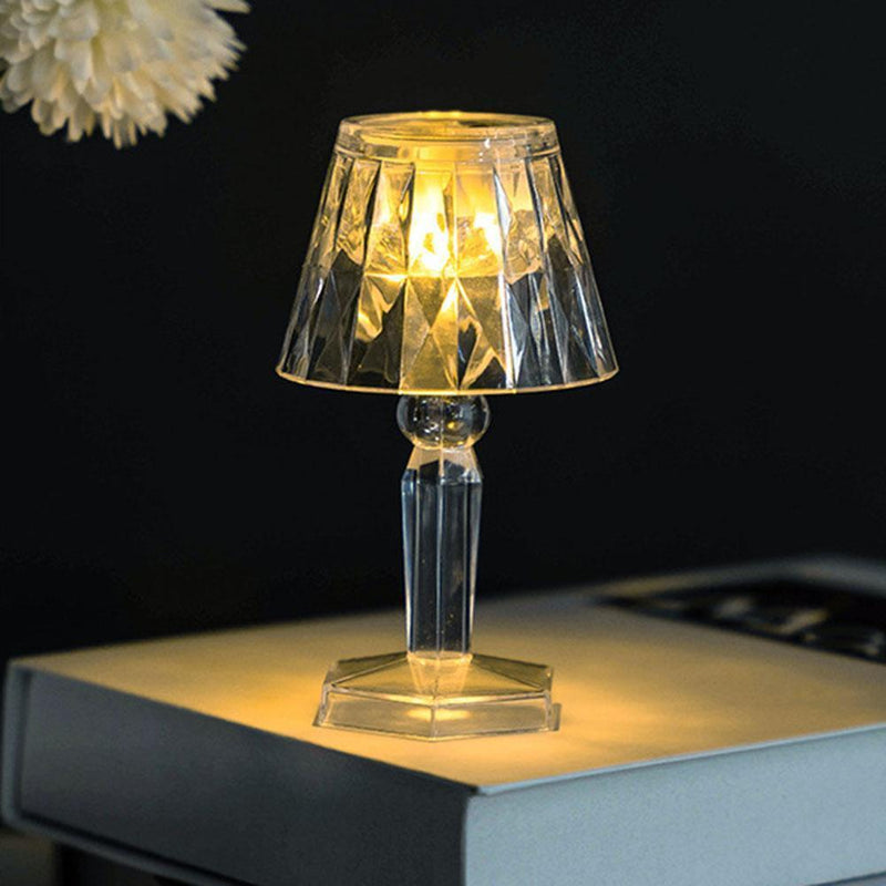 LED Diamond Crystal Projection Light Table Romantic Bar Night Lamp (1pc)