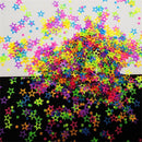 Nail Decoration Hollow Out Glitter Flakes Color Mixing Neon Star Nail Sequins