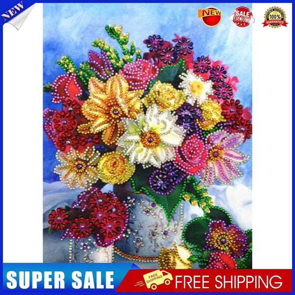 5D DIY Partial Special shape Diamond Flower Art Kit Rhinestone R8292