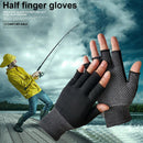 5pcs Fingerless Outdoor Bicycle Anti-skid Half Finger Fishing Gloves