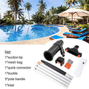 Swimming Pool Vacuum Head with Net Bag Pole Spas Ponds Fountains Brush Cleane