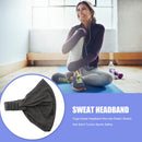 Women Headband Wide Yoga Hairband Elastic Running Turban Head Wrap (Grey)