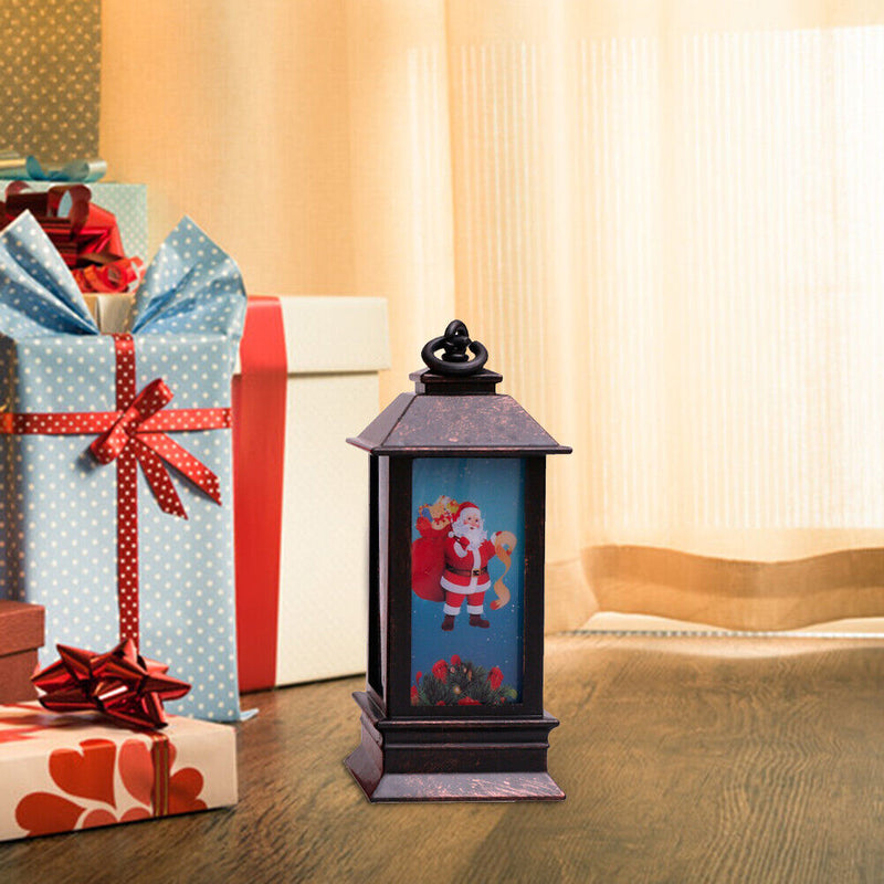 Merry Christmas LED Lantern Light Fairy Lighting Craft Xmas Tree Pendant Hanging