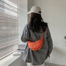 Fashion Women Canvas Messenger Bag Casual Ladies Chest Bag Purse (Orange)