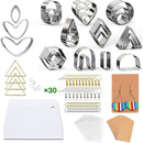 Jewelry Making Polymer Clay Cutters Baking Mould Earrings Cutters Earring Hooks