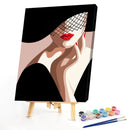 DIY Hand Painted Oil Modern Lady Drawing Canvas Paint By Numbers Kit Craft
