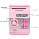 Piggy Bank ATM Machine Electronic Safe Money Jar for Boys Girls (Pink) Newly