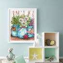 Glass Bottle Flower Oil Paint By Numbers Kit DIY Home Decoration Gift Wall