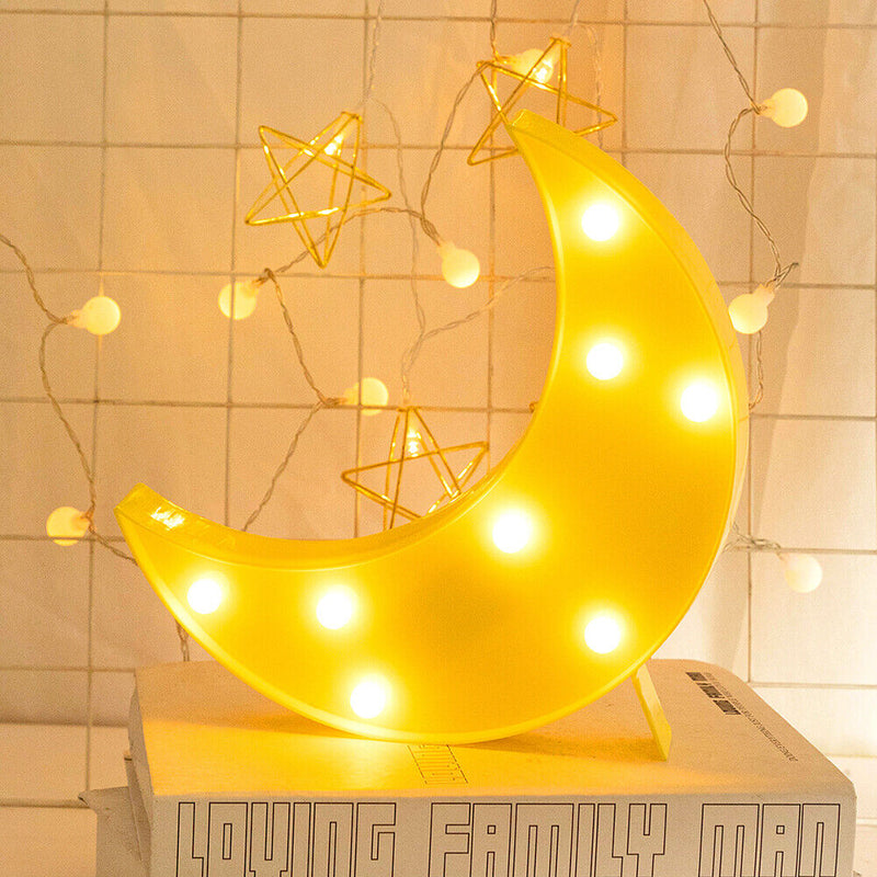 LED Moon Night Light Bedroom Sleeping Lighting Home Party Atmosphere Decor