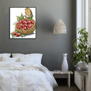 14CT Printed Partial Cross Stitch Handcraft Bird Cherry Artwork Wall Decor