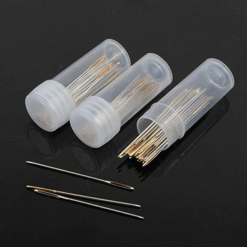 DIY Embroidery Cross Stitch Needle Threader Stainless Steel Sewing Needles
