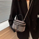 #A Fashion Rhinestone Box Shoulder Bag Women Chain Diamond Crossbody Small Handb