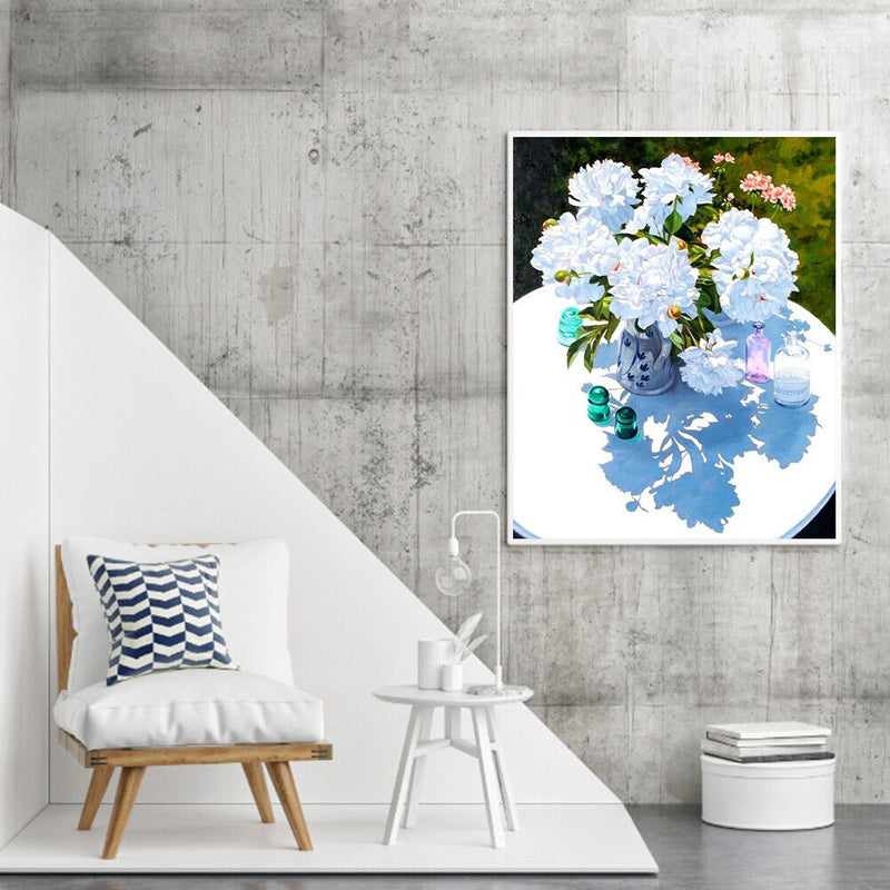 Bouquet on Table Oil Paint By Number Kit DIY Frameless Drawing Picture for Ad
