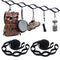 2pcs Hammock Tree Straps Outdoor Camping Hanging Swing Rope for Backyard Ga