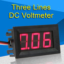 V27D 0.56inch LED Digital Voltmeter DC 0-40V Three Line Volt Meter(Red)