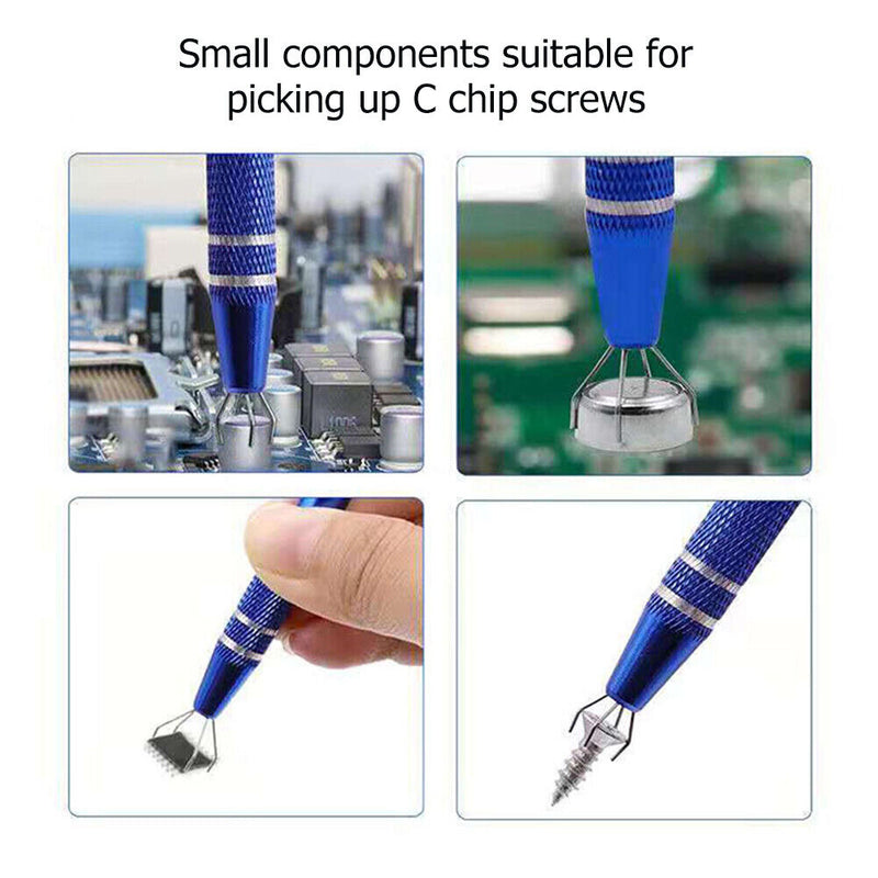 IC Chip Electronic Component Extractor Precision Part Pickup Catcher (Blue)