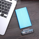 USB 3.0 Hard Disk Case External Enclosure Box for 2.5 inch HDD SSD (Blue)