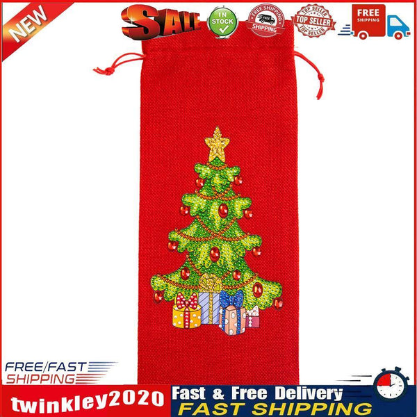 DIY Special Drill Diamond Painting Christmas Wine Bottle Covers (TB004) Newly