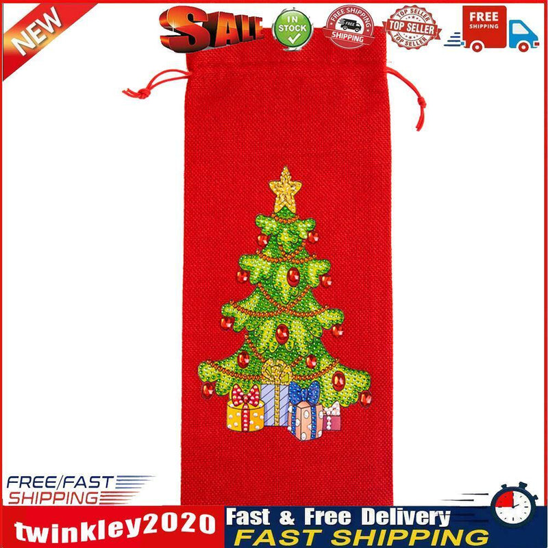 DIY Special Drill Diamond Painting Christmas Wine Bottle Covers (TB004) Newly