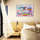 5D Special Shaped Diamond Painting Kit Rhinestone DIY Rainbow Horn Horse Newly