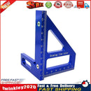 Woodworking Square Protractor Miter Triangle Ruler Layout Tools (Blue) Newly