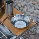 Outdoor Portable Stainless Steel Sierra Cup with Folding Handle Picnic Bowl