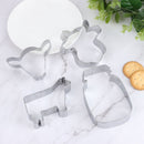 Baking Cow Head Shaped Milk Bottle Shaped Cookie Cutter Cow Cookie Cutter Set