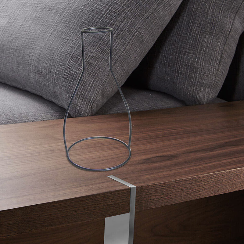 Nordic Retro Iron Line Flower Vase Metal Plant Holder Flowerpot Decor (A)