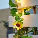 LED Green Leaf Rattan Xmas Garden Decor Ivy String Lights Outdoor Lamp