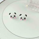 Animal Panda Stud Earrings For Women Alloy Earrings Gift O4J0 Jewelry 2022 E8W2