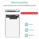 2.5" USB 3.0 SATA Box HDD Hard Disk Drive External Sale D5M4 Case Hot W5L5