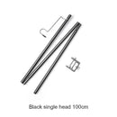 Camping Lamp Pole Ground Desktop Fixing Lantern Holder (Black Single Hook) Newly