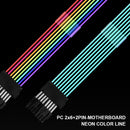 PSU Extension Cable Addressable RGB ARGB PCIe GPU Dual 8-Pin 6+2Pin Cord