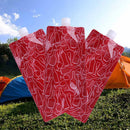 Portable 750mL Foldable Outdoor Camping Hiking PE Water Bag (Red) Newly