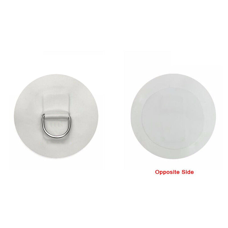 Stainless Steel D Ring Patch for PVC Inflatable Boat Raft Kayak Fitting Par