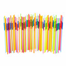 100pcs Colorful Bendable Drinking Straws Disposable Plastic Bar Party Straw