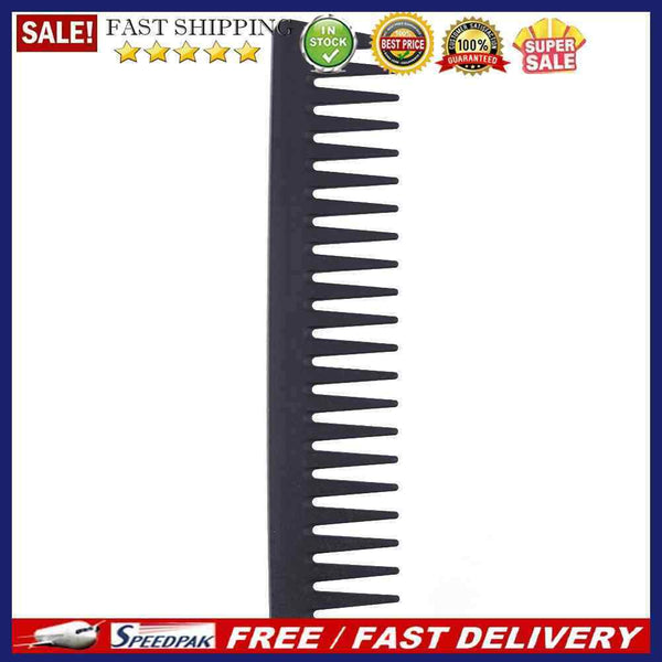 Pro Wide Tooth Carbon Comb Barber Hairdressing Cutting Styling Anti-Static