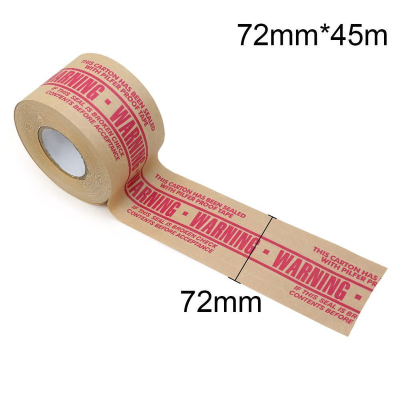 Water Kraft Paper Logistics Adhesive Carton Sealing Package Tape Warning Tape