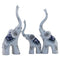 Set mit 3 Elefanten Familien Figuren Tisch Tierstatuen   Dekor