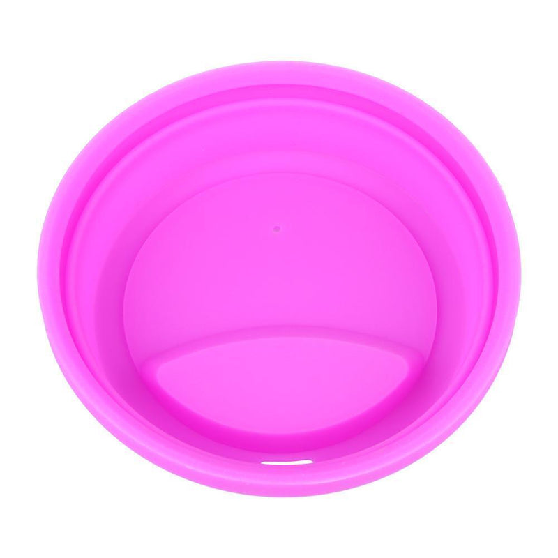 Silicone Cup Lid Reusable Anti-dust Leakproof Insulation Cover (Rose Red)