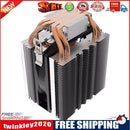 4pcs Heatpipe Radiator Blue LED Hydraulic Bearing CPU Cooler Fan Heatsink