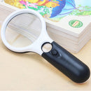 3 LED Light Lens Multiple 3X 45X Handheld Mini Pocket Microscope Magnifier Schmuc