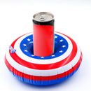 US Flag Inflatable Cup Drink Holder Swimming Pool Coasters Float Bathing Toys