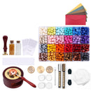 Wax Seal 24 Colors Wax Seal Set Wooden Handle for Birthday Invitations Orna