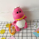 Cute Plush Shoulder Bag Girls Cartoon Dinosaur Satchel Crossbody Messenger Bags