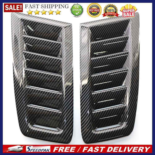 For Focus RS MK2 Style Plastic Car Hood Vents Universal Carbon Fiber Textur