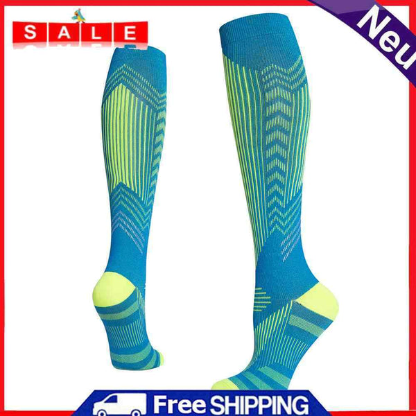 Sports Cycling Stockings with Reflective Strip Compression Socks for Women Men
