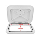 White Deck Plate 270*375mm Access Hatch Cover Marine Boat RV Deck Cover Lid