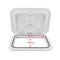 White Deck Plate 270*375mm Access Hatch Cover Marine Boat RV Deck Cover Lid