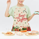 Merry Christmas Aprons Household Cooking Chef Dinner Apron Bib Anti Oil Splash